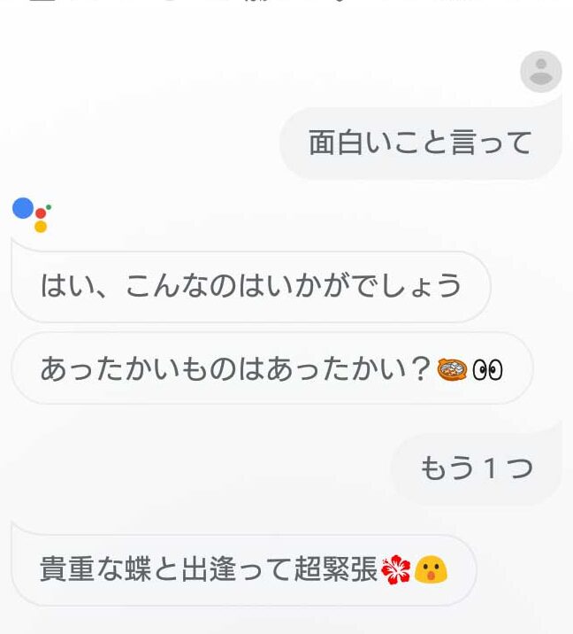 「OK Google、面白いこと言って」と話しかけてみよう