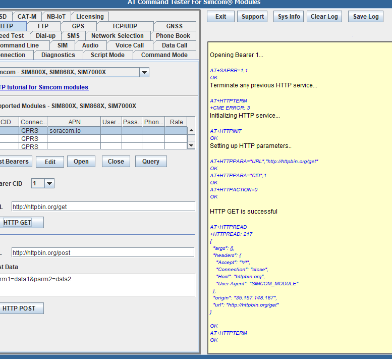 【AT Command】SIMCom: SIM7000GでBearer設定をマスター！