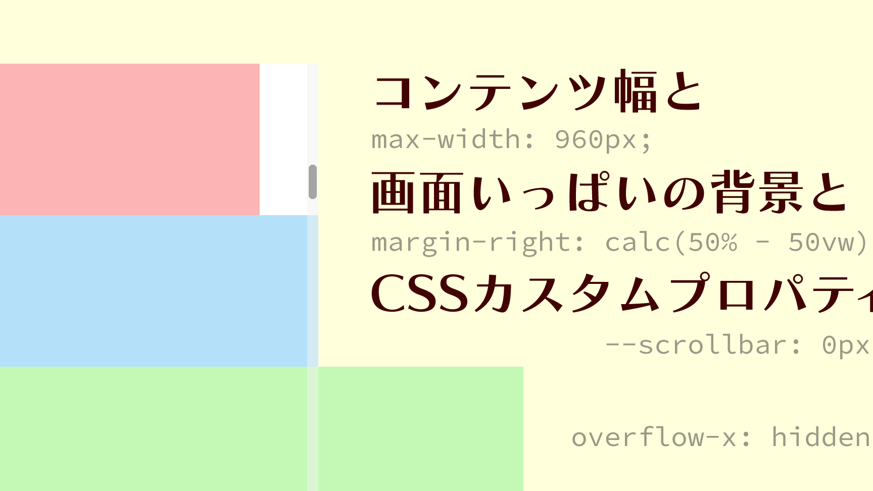 【CSS】画面いっぱいに広がる背景色の設定方法